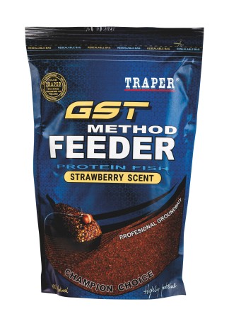 00235 Прикормка GST Метод Фидер Клубника TRAPER GST Method Feeder Strawberry Scent 750гр