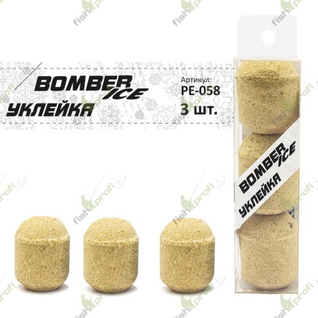 Прикормка "PELICAN" "3-BOMBER ICE" Уклейка  (1уп.-3шт.)
