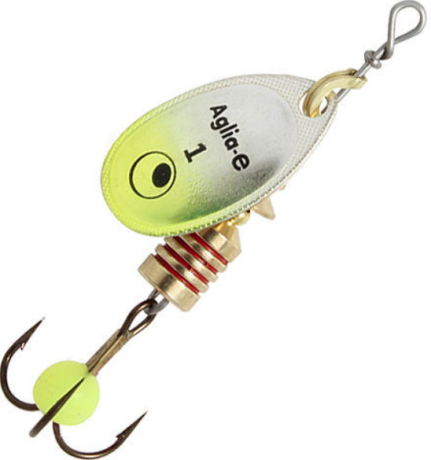 Блесна Mepps Aglia-E №1 ( 3.7 г) S/Chartreuse