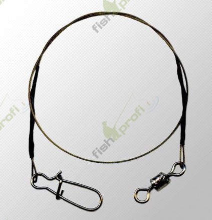 Поводки metsui 7X7 BROWN WIRE LEADER, 15 см. 9 кг. (1 уп - 2 шт.)