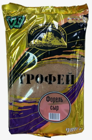 Прикормка Деревенская Трапеза VF Трофей Форель Сыр 0.9 кг.