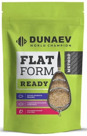 Прикормка Dunaev 1кг Flat Feeder Ready Чеснок