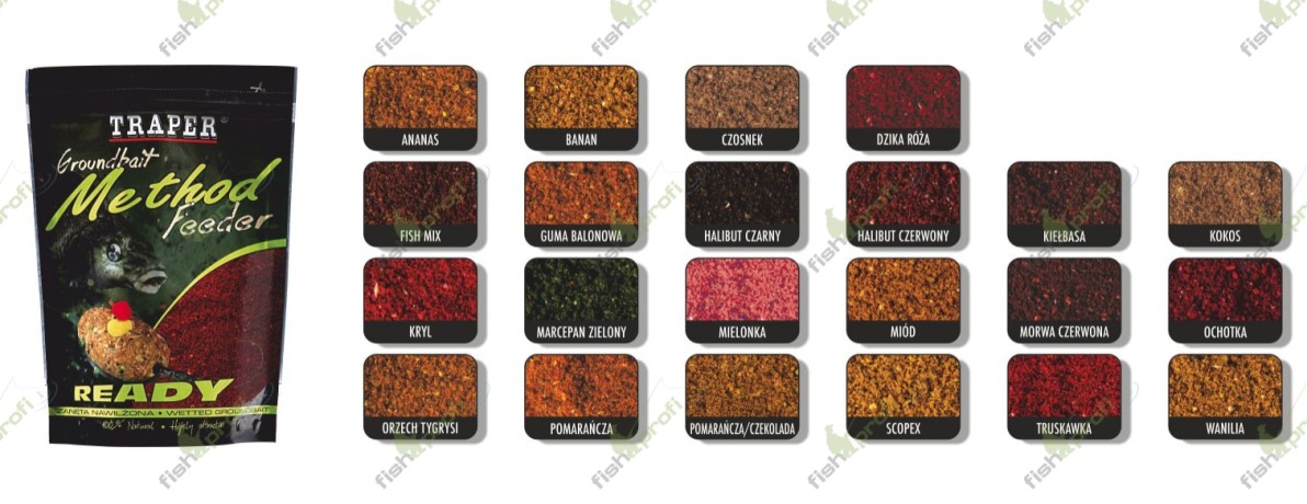 Прикормка Метод фидер Готовая АпельсинШоколад TRAPER Method Feeder Ready Orange-Chocolate 750г