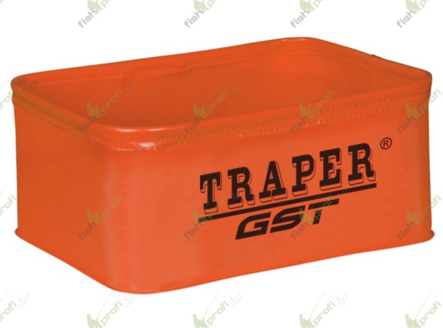 Емкость для насадок, прикормок и аксессуаров TRAPER GST красная без крышки, 23х14х13см