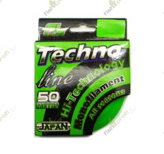 Леска FISHINGLIDER Techno Line  0,18mm 4,80kg 50m(силиконовая шпуля)