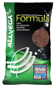 Прикормка зимняя готовая ALLVEGA "Formula Winter Ready" 0,9кг (МОТЫЛЬ)