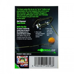 Поводок готовый Korda Loop Rigs DF Wide Gape Barbless №6 18lb безбородый