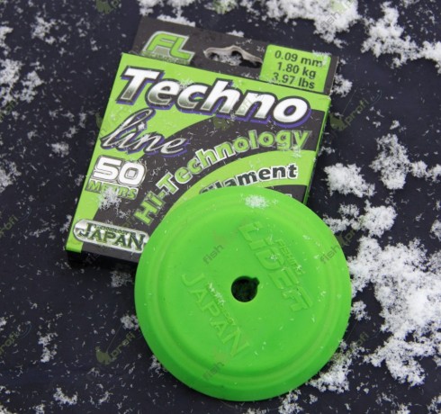 Леска FISHINGLIDER Techno Line  0,20mm 5,40kg 50m(силиконовая шпуля)