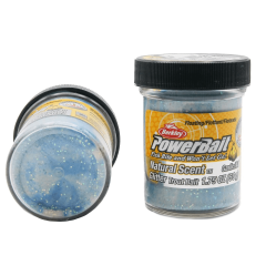 Паста форелевая Berkley Powerbait белый неоново-голубой чеснок, 50 гр.