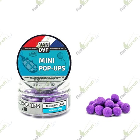 Мини Поп-апы VAN DAF Монстр Краб, 10 мм, 55 шт.