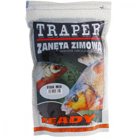 Прикормка Traper Ready Зимняя увлажненная Рыбный микс 750гр