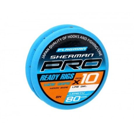 Готовый поводок Flagman Sherman Pro Wide Gape Ready Rigs №12