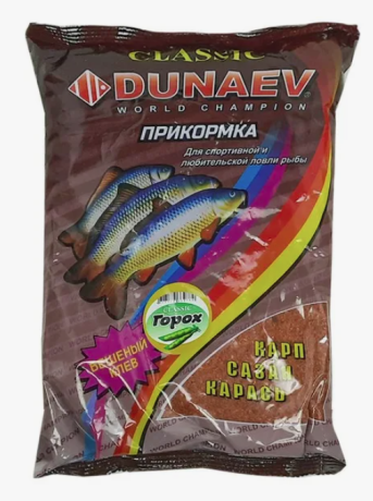 Прикормка "DUNAEV КЛАССИКА" 0.9кг Карп Горох