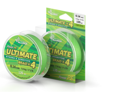 Шнур плетёный ALLVEGA &quot;Ultimate&quot; 135м светло-зелёный 0,26мм	(17,3кг)