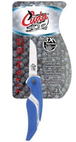 Нож филейный Cuda Bonded Bait Knife для снятия края 15 см Titanium Nitrid