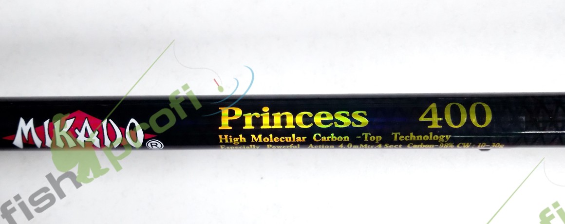 Удилище Mikado Princess 400 с кольцами 4м  в сборе 10-30гр