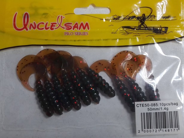 Твистер Fish Season "Uncle Sam" 50 мм., 1,40 гр., цвет 085. (уп. 10 шт.)