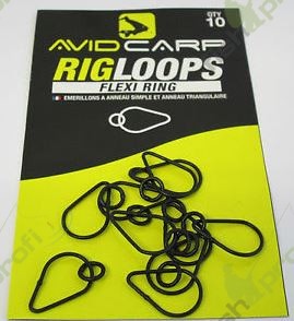 Петля металлическая AVID CARP для поводка с вертлюжком и кольцом AVID CHOD FLEX SWIVEL