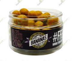 FFEM Super Souble Boilies Bananas - Растворимые насадочные бойлы (Банан ананас) 16/20 мм.