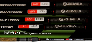 Удилище фидерное (фидер) ZEMEX (Земекс) RAZER Progressive Feeder 13 ft - 110 g