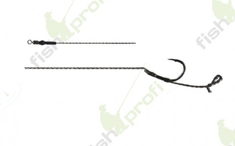 Готовый карповый поводок TRAPER 19см 12кг №4