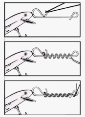 Застёжка безузловая "Сезон Рыбалки" № М 18кг, 6шт