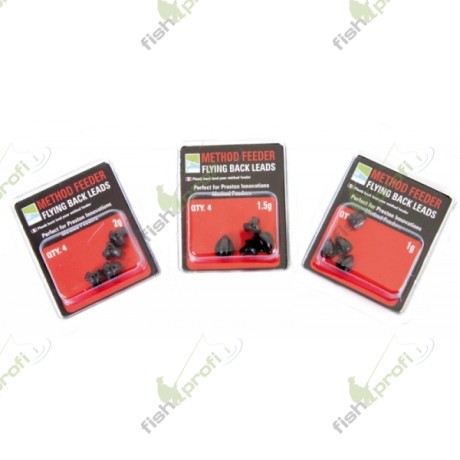 Быстросъемное заднее грузило для лески Preston METHOD FEEDER FLYING BACK LEADS 2,0 гр
