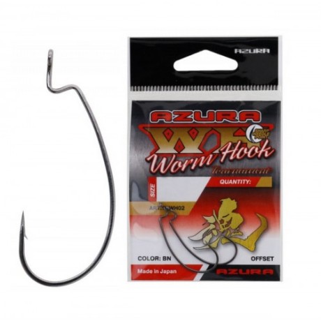 Крючки Azura Tournament Worm Hook №2/0