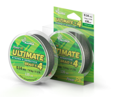 Шнур плетёный ALLVEGA &quot;Ultimate&quot; 135м тёмно-зелёный 0,16мм (9,5кг)