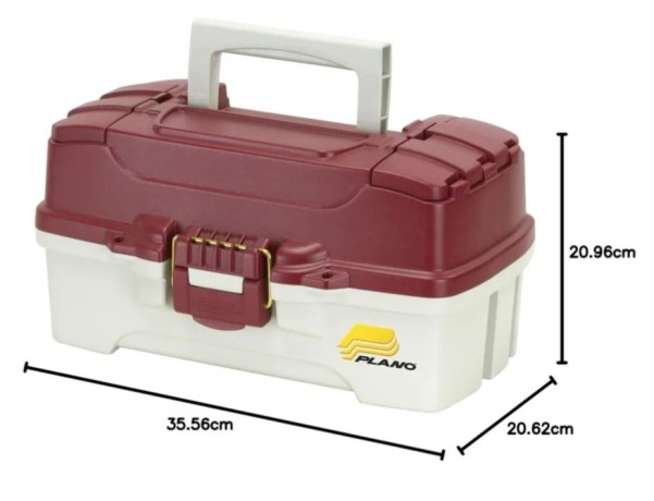 Ящик PLANO 6201 с одноуровневой системой хранения приманок и двумя боковыми отсеками на крышке