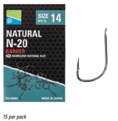 Крючки Preston NATURAL N-20 SIZE 18