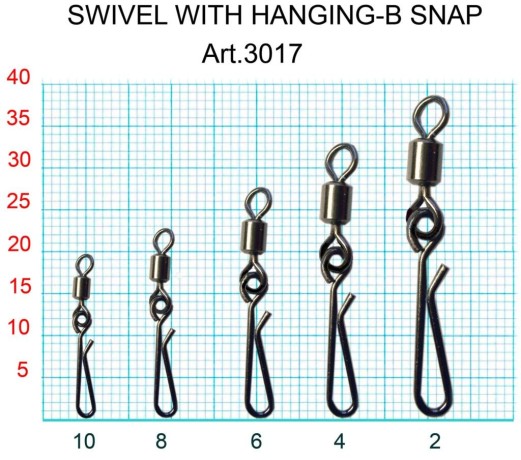 Вертлюжок "Сезон Рыбалки" с быстросъёмной застёжкой Handging-B №10, 5кг, 7шт