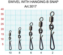 Вертлюжок "Сезон Рыбалки" с быстросъёмной застёжкой Handging-B №10, 5кг, 7шт