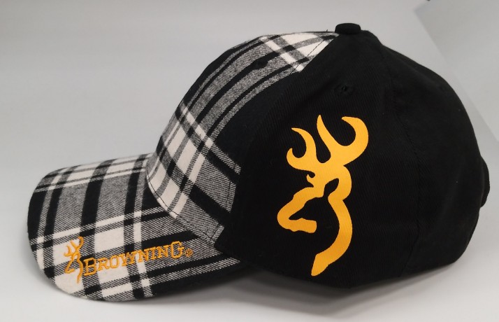 Бейсболка Browning Черная клетка