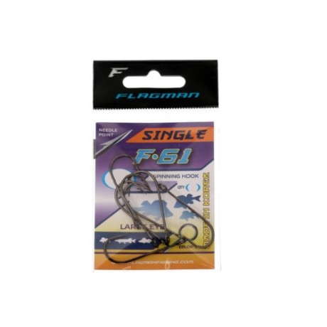 FLAGMAN Крючок Single F-61 №2/0 6шт