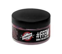 FFEM Super Souble Boilies Strawberry - Растворимые насадочные бойлы (Клубника) 16/20 мм.