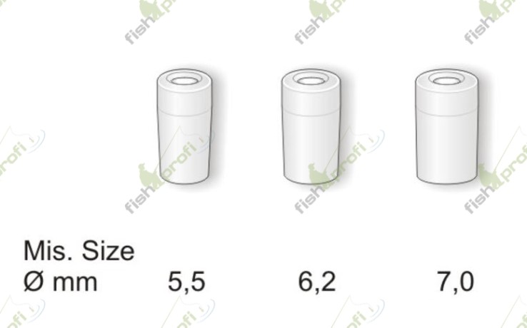 Тефлоновая втулка для резины на 2-ое колено штекерного удилища наружная 6,2мм