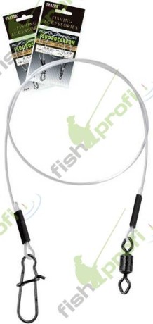 Поводок спиннинговый флюрокарбон 50см х 10кг ТРАПЕР