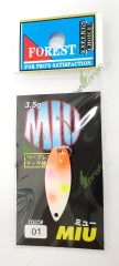 Блесна колеблющаяся FOREST MIU 3,5гр 3.2см #01