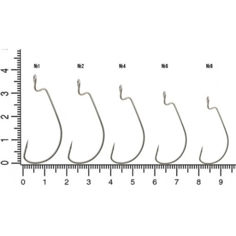 FLAGMAN Крючок Wide Range Worm Big Eye №4 9шт BP