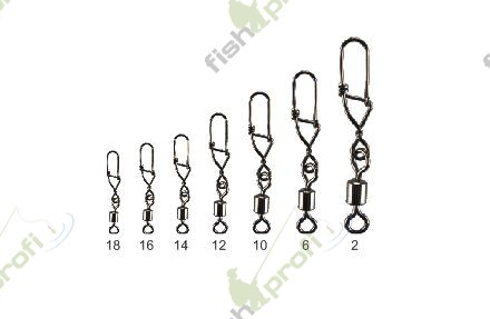 38225 Вертлюжок с застежкой TRAPER LUX GERMANY № 12