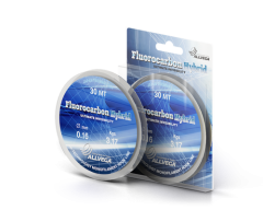 Леска монофильная ALLVEGA &quot;Fluorocarbon Hybridr&quot; 30м 0,12мм (1,98кг) флюорокарбон 65%