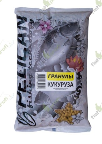 Прикормка PELICAN Гранулы Кукуруза 1 кг.