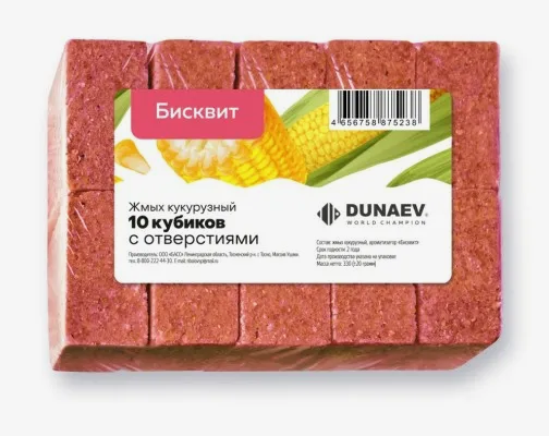 Жмых DUNAEV Кукурузый Бисквит 300гр