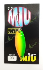 Блесна колеблющаяся FOREST MIU 3,5гр 3.2см #03