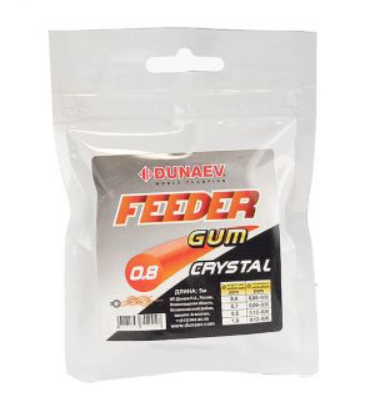Dunaev Feeder Gum Clear 0.8mm  (0.10-0.14)