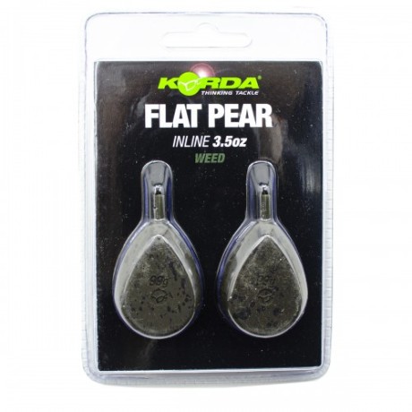 Грузило Korda Flat Pear Inline Blister 3,5oz 98гр