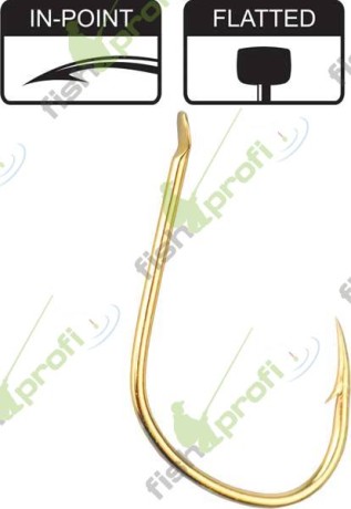 Крючки ABUMI Hikara (Япония) золотые №10 ТРАПЕР