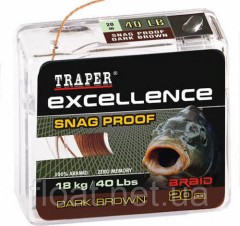 Поводковый материал TRAPER Liquid Wire 20 м 11,36кг/25lbs Snake green зеленый