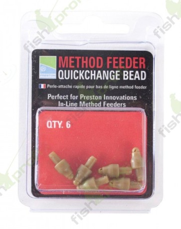Коннектор фидерный для оснастки Preston METHOD FEEDER QUICK CHANGE BEAD методный